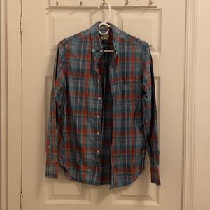 Checkered Shirt - Teal and Pink